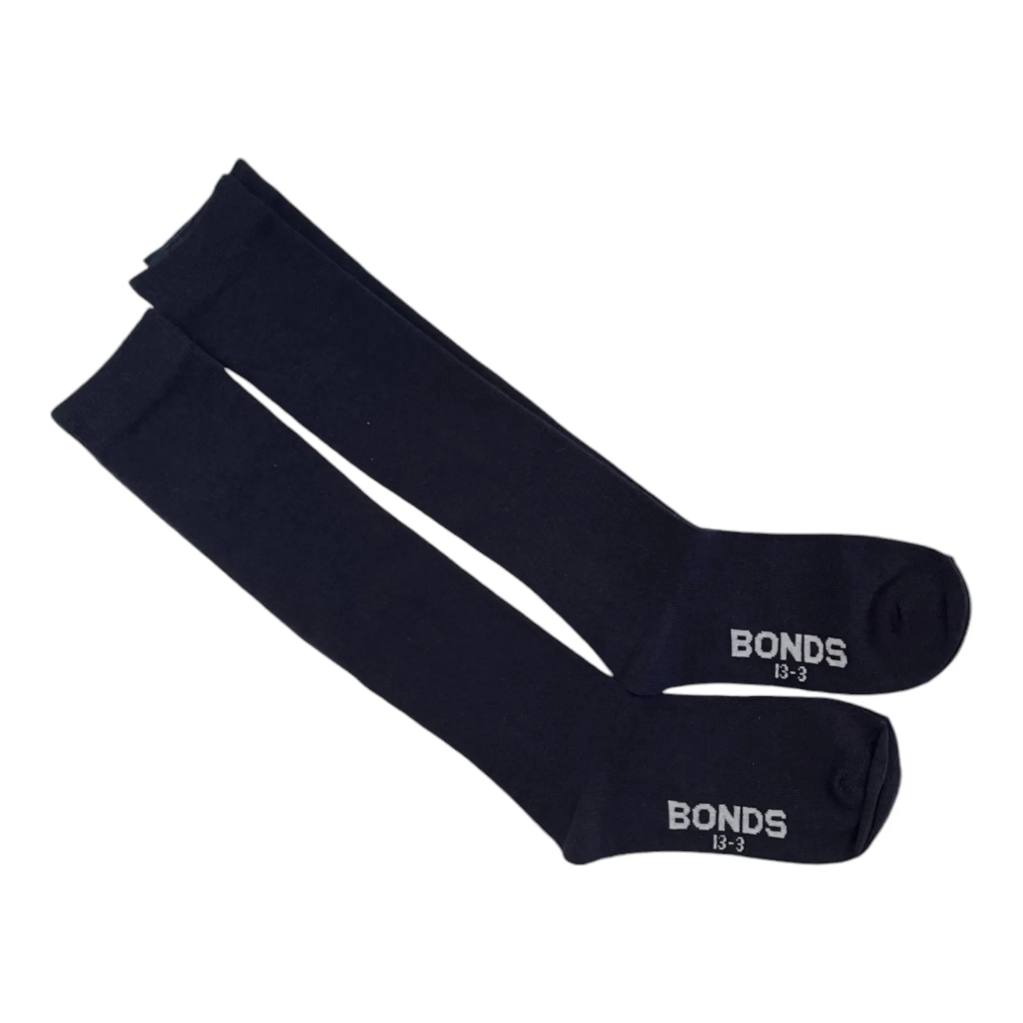 2 Pairs X Bonds Kids Unisex Everyday School Knee High Midnight Blue Socks