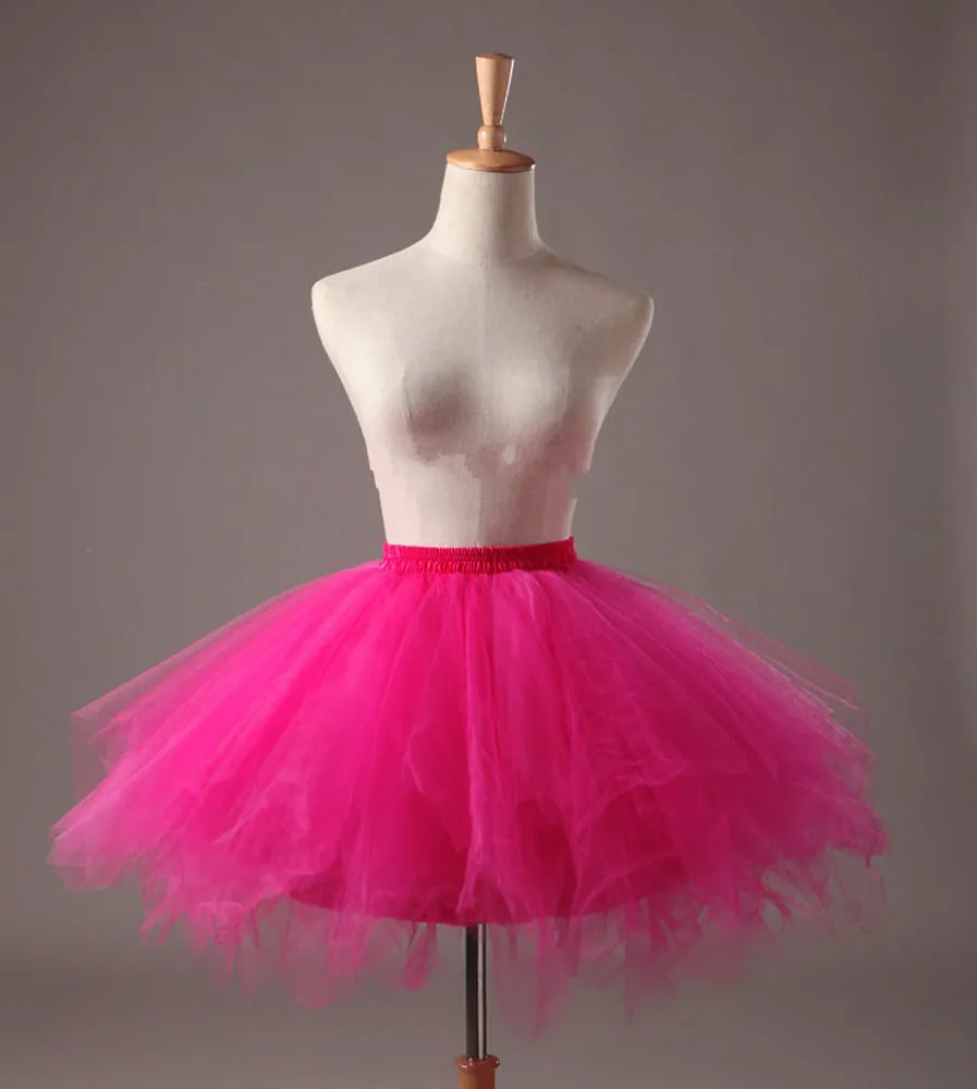 2017 Tulle Skirts Womens High Quality Elastic Stretchy Tulle Teen Layers Summer Womens Adult Tutu Skirt Pleated Mini Skirts
