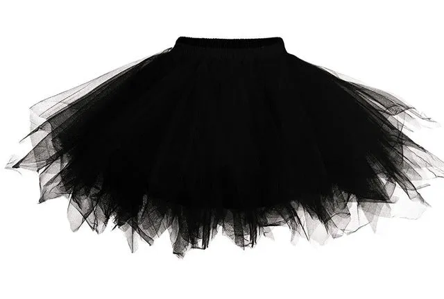 2017 Tulle Skirts Womens High Quality Elastic Stretchy Tulle Teen Layers Summer Womens Adult Tutu Skirt Pleated Mini Skirts
