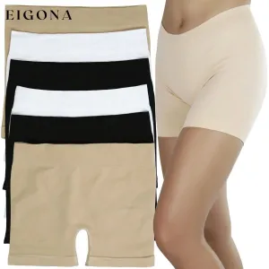 6-Pack: Essential Basic Layering Stretch Shorts