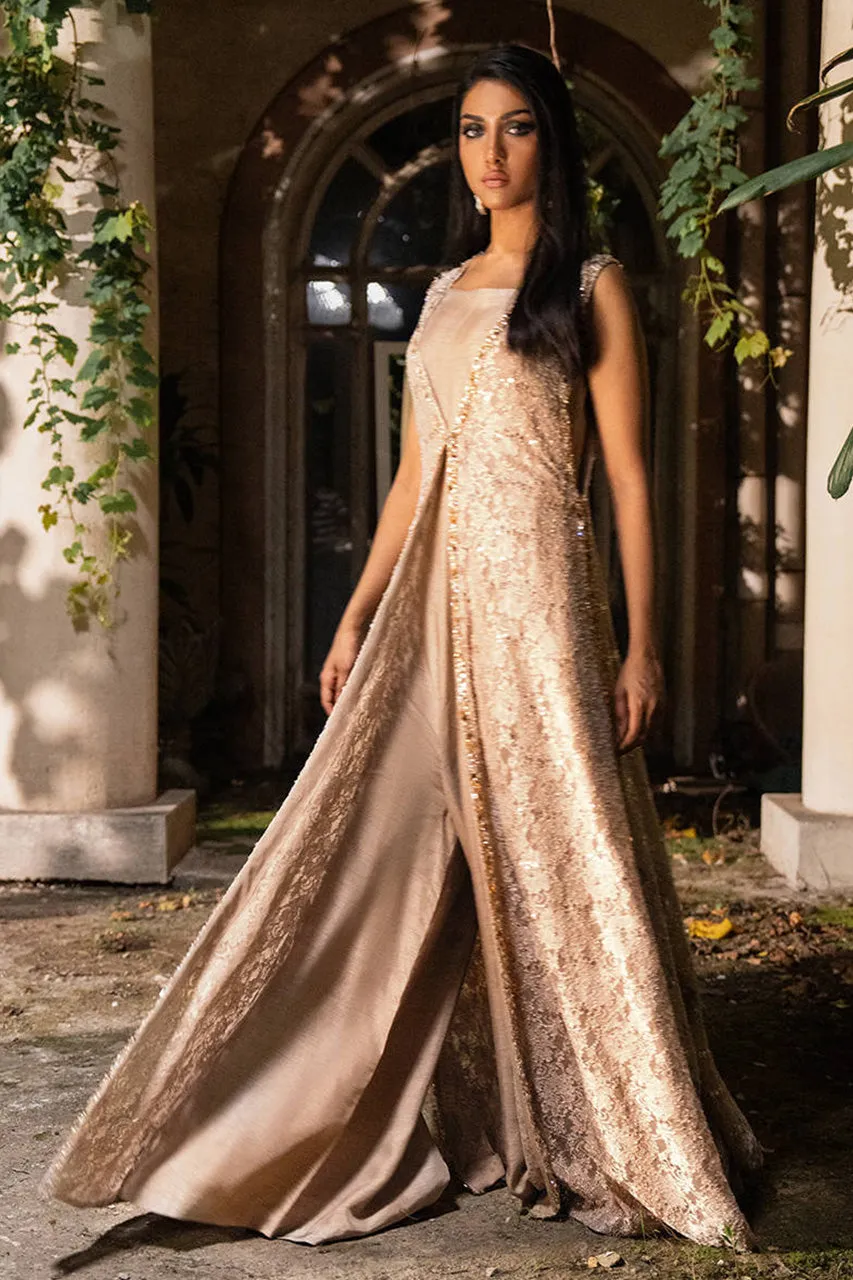 Afsanvi Festive Edit'24 - Crystal Lace Gown With Jumpsuit