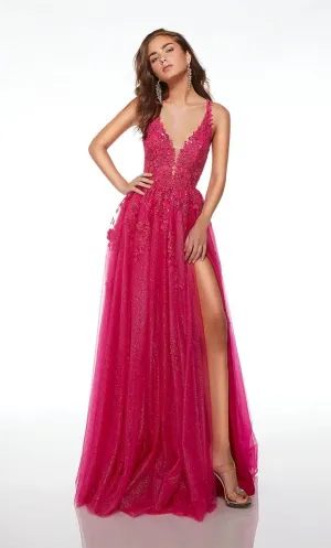Alyce Paris Lace A-Line Prom Dress 61722