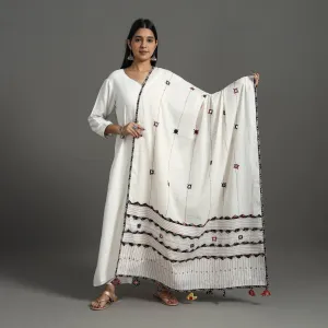 Applique Patchwork Cotton Tagai Kantha Dupatta 63