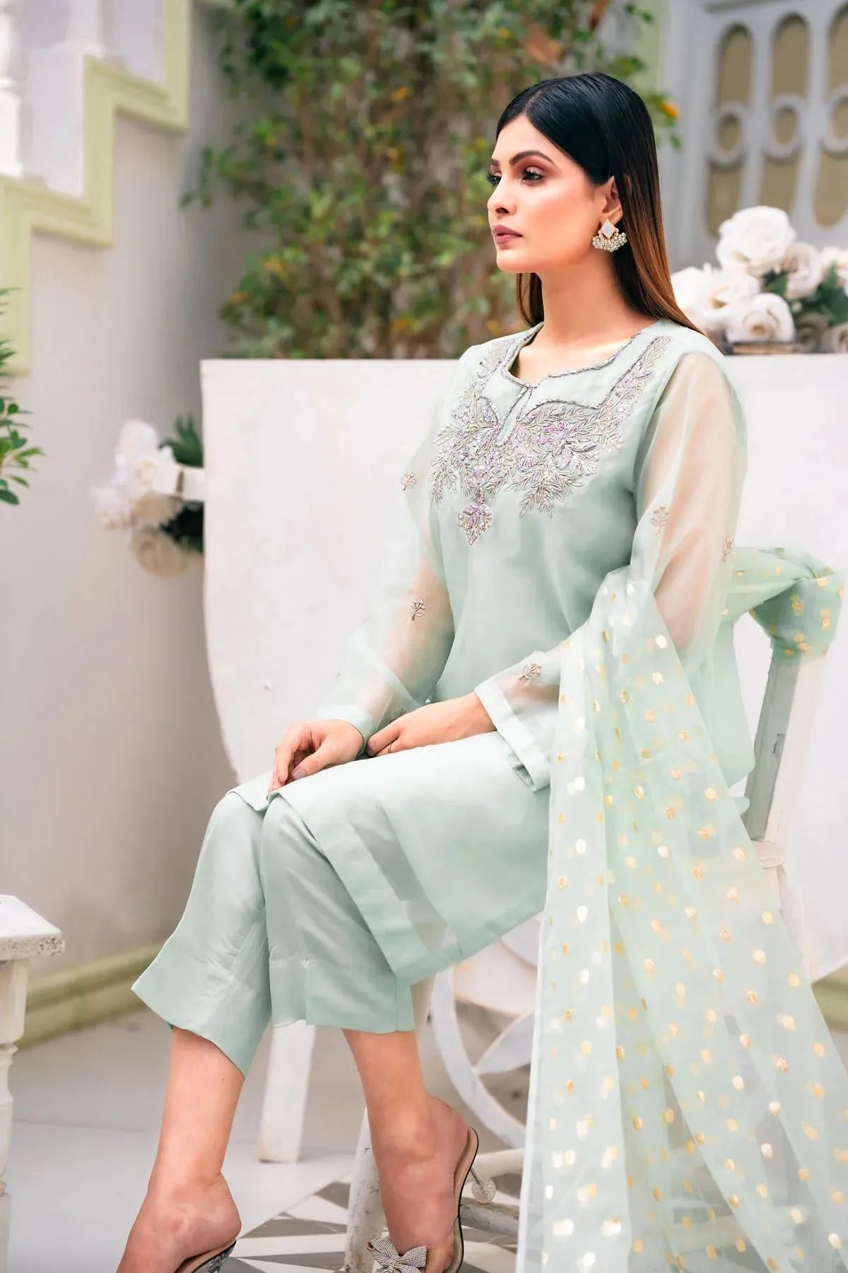 AQUA BREEZE ORGANZA PRET 2 PC