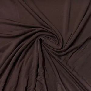 Auburn Brown Bamboo/Spandex Jersey Fabric- 240 GSM, $9.35/yd - Rolls