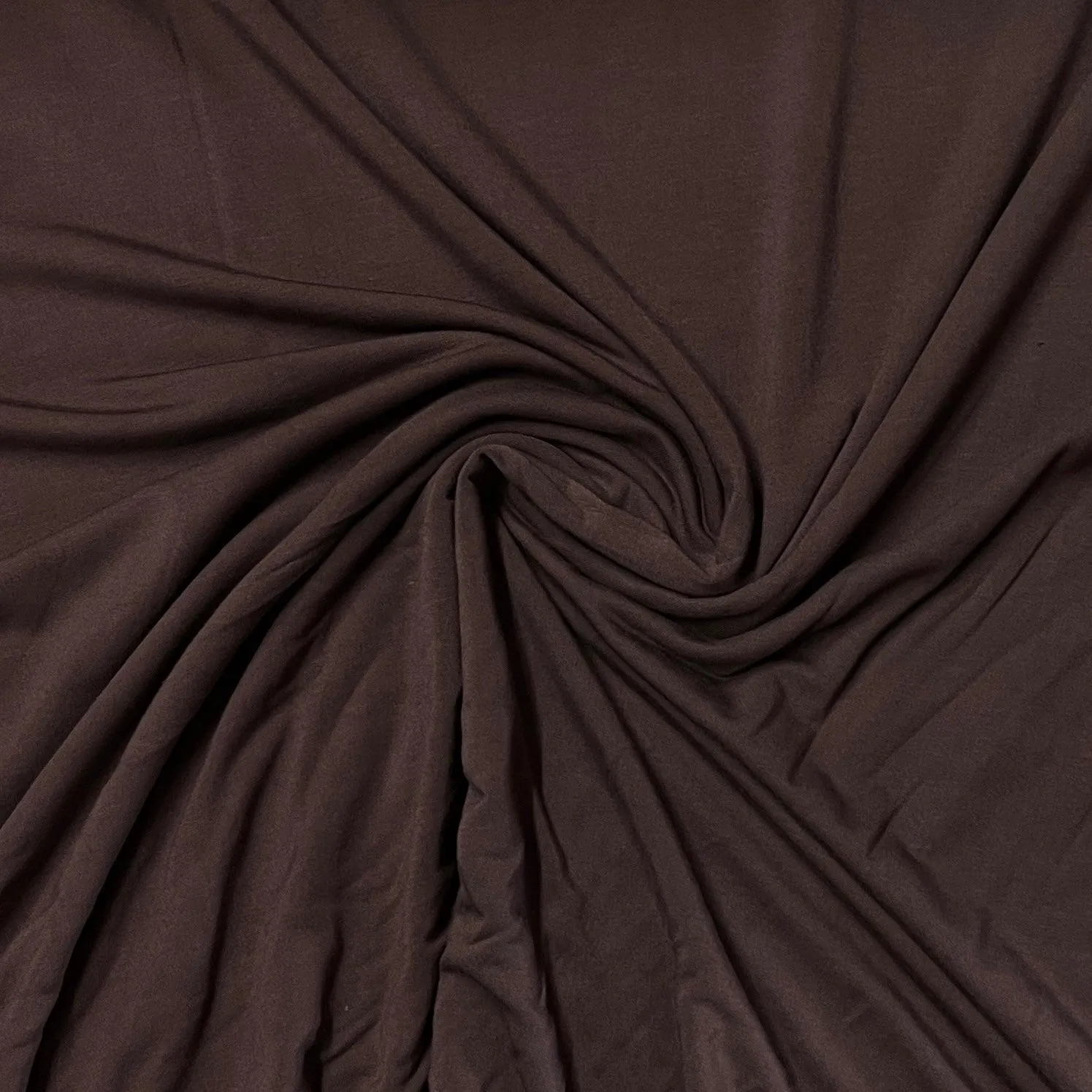 Auburn Brown Bamboo/Spandex Jersey Fabric- 240 GSM, $9.35/yd - Rolls