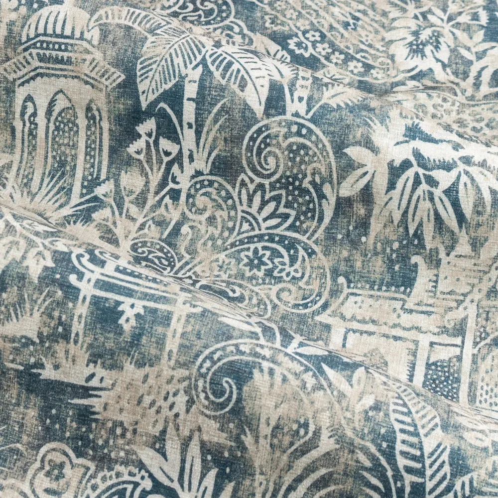 Bengal Eyelet Curtains Wedgewood