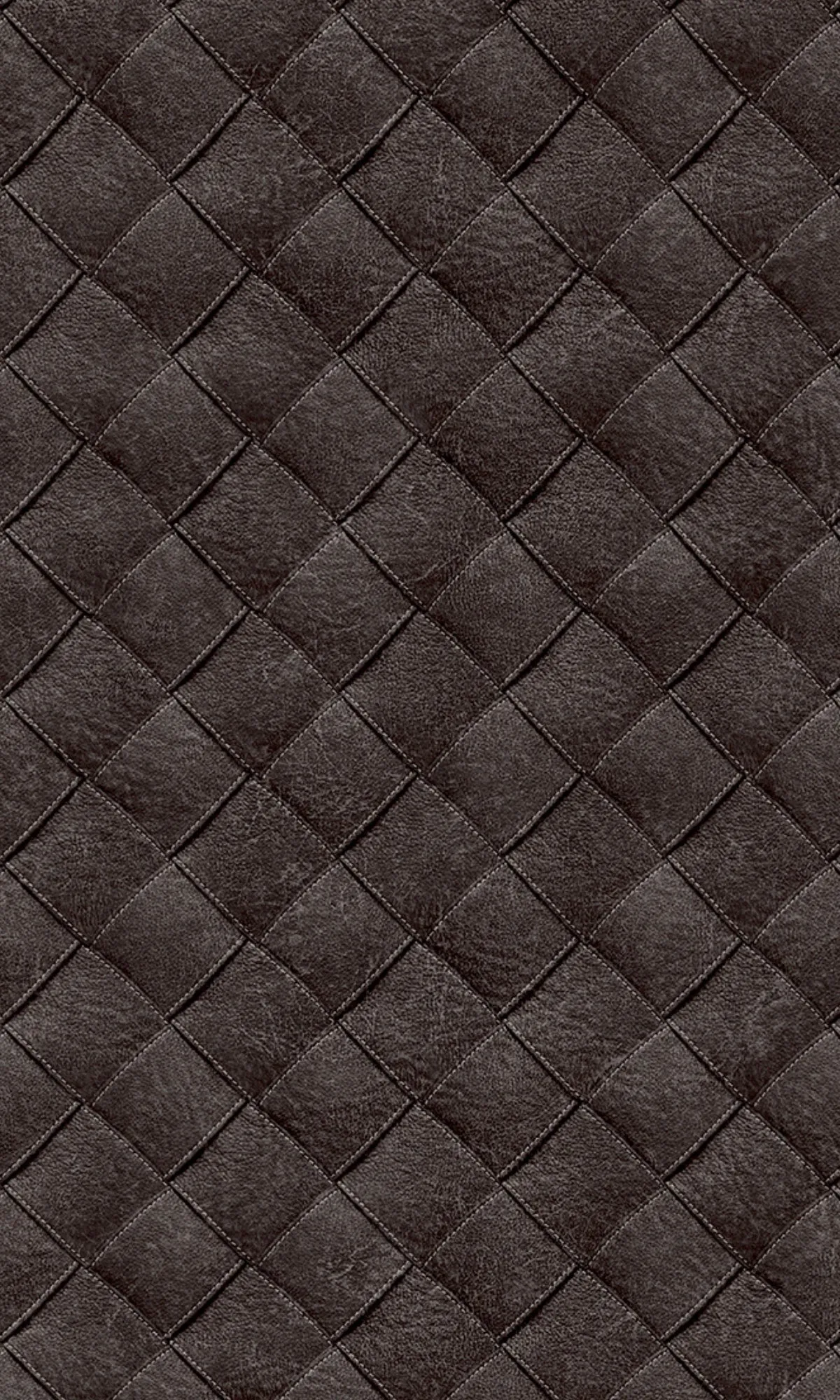 Black Leather Patchwork Geometric Wallpaper R8248