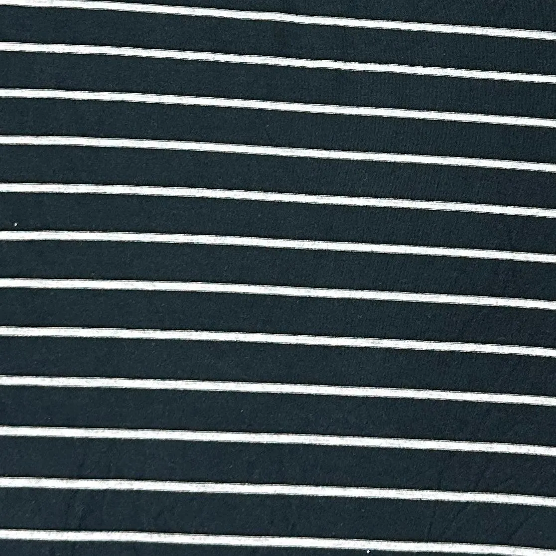 Blue and Micro Gray Stripes on Bamboo/Spandex Jersey Fabric