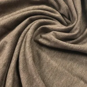 Chocolate Heather Bamboo/Spandex Jersey Fabric