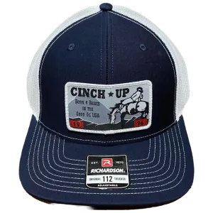 Cinch Men's Navy & White w/ Patch Trucker Cap MCC0800010