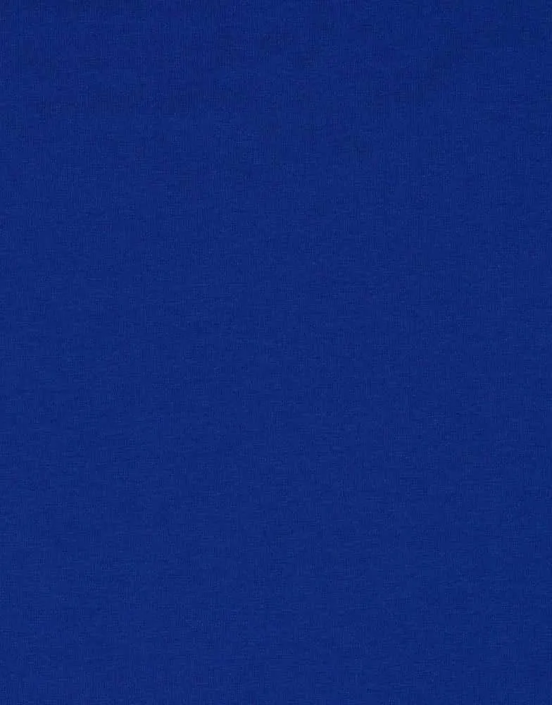 Cobalt Blue Organic Cotton Jersey Fabric