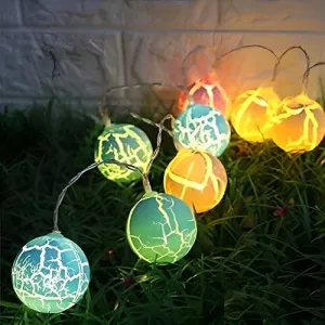 Decorative Multicolor Crack Ball String Lights