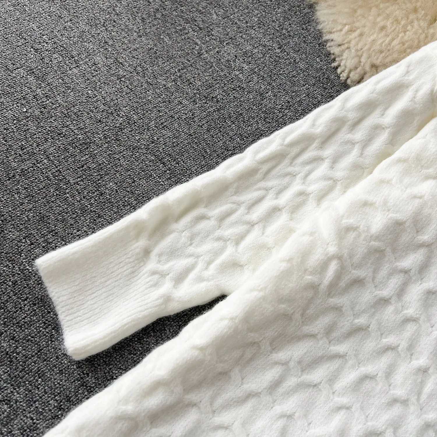 Delicate Twisted Cardigan&Slip Dress 2Pcs