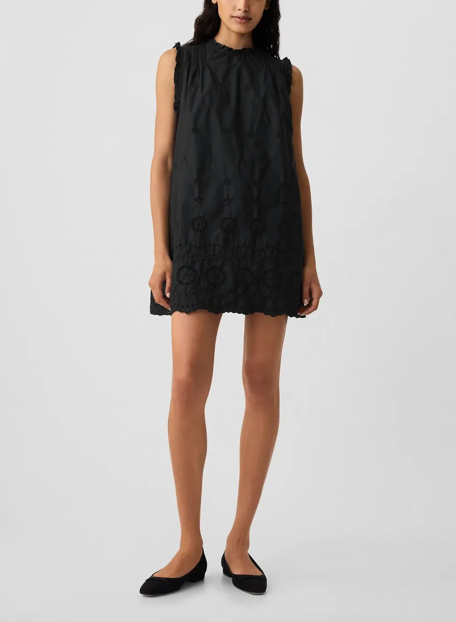 DÔEN Eyelet Mini Dress