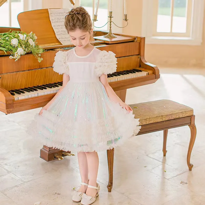 Diana Pastel Rainbow Ruffle Tutu Dress