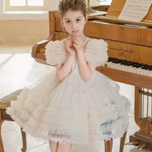 Diana Pastel Rainbow Ruffle Tutu Dress