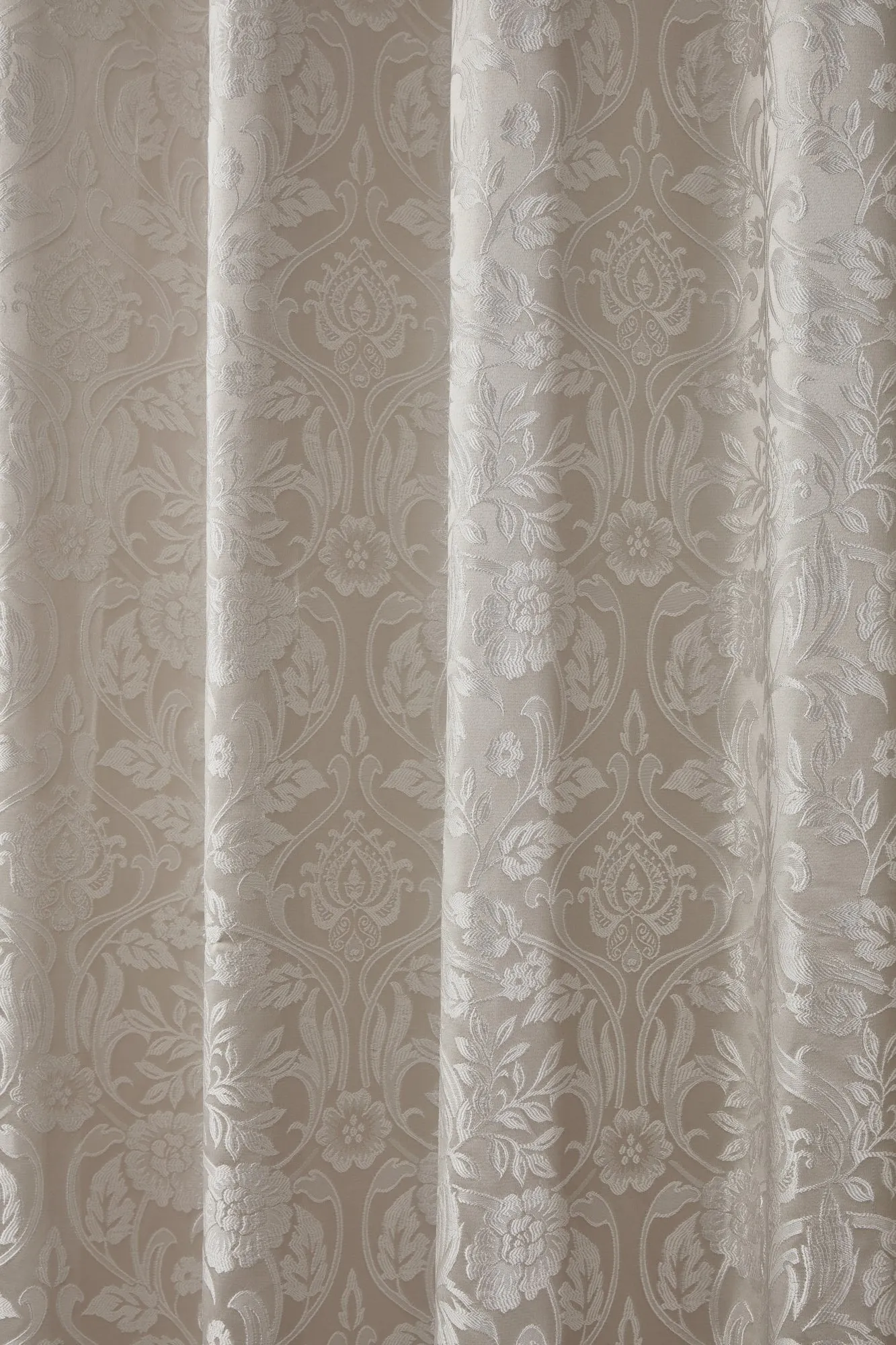Eden - Lined Eyelet Jacquard Curtains in Cream