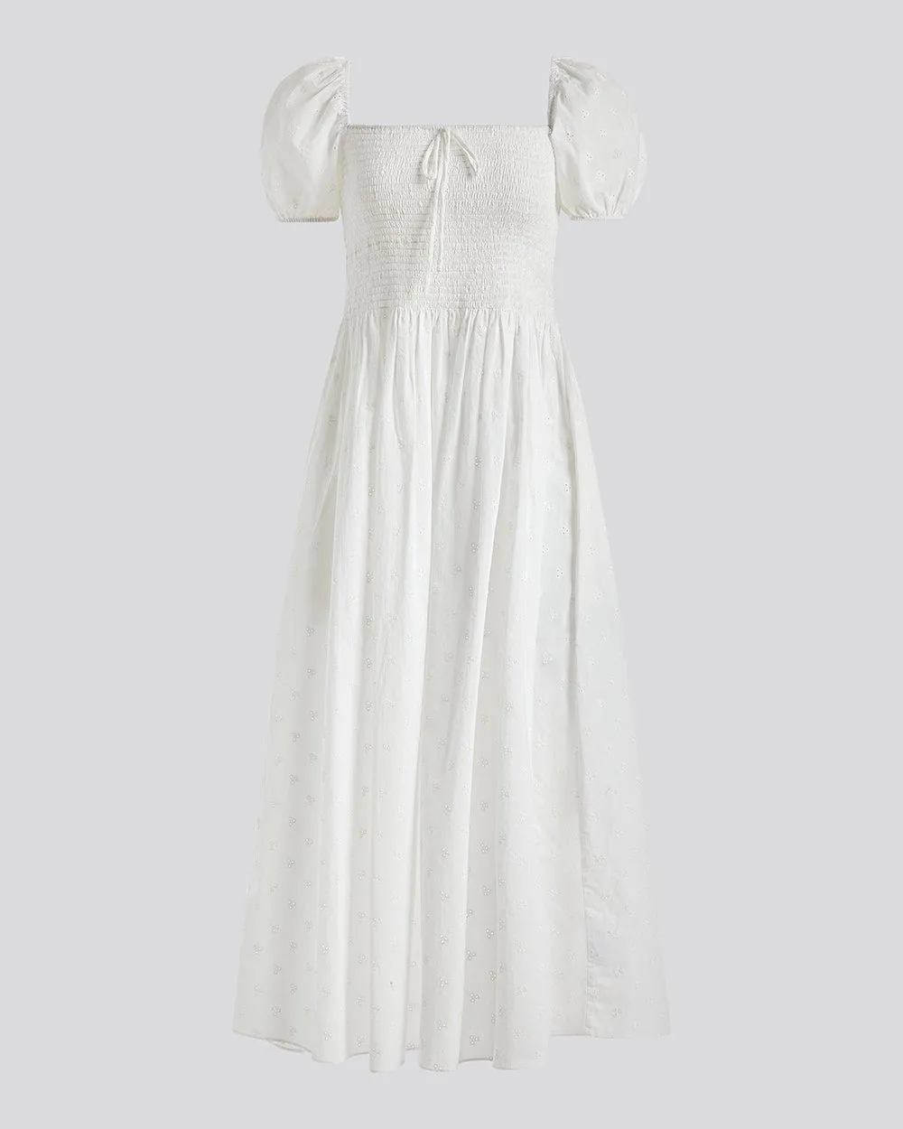Eyelet Corrina Dress Optic White