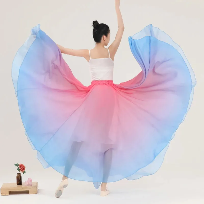 Fleur's Gradient 720 Degree Flamenco Dance Skirts