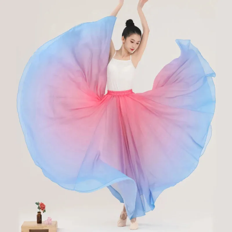 Fleur's Gradient 720 Degree Flamenco Dance Skirts