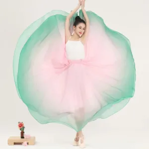 Fleur's Gradient 720 Degree Flamenco Dance Skirts