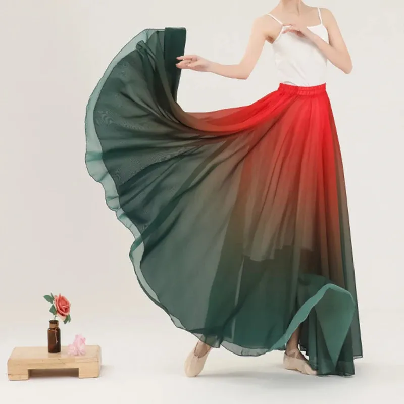 Fleur's Gradient 720 Degree Flamenco Dance Skirts