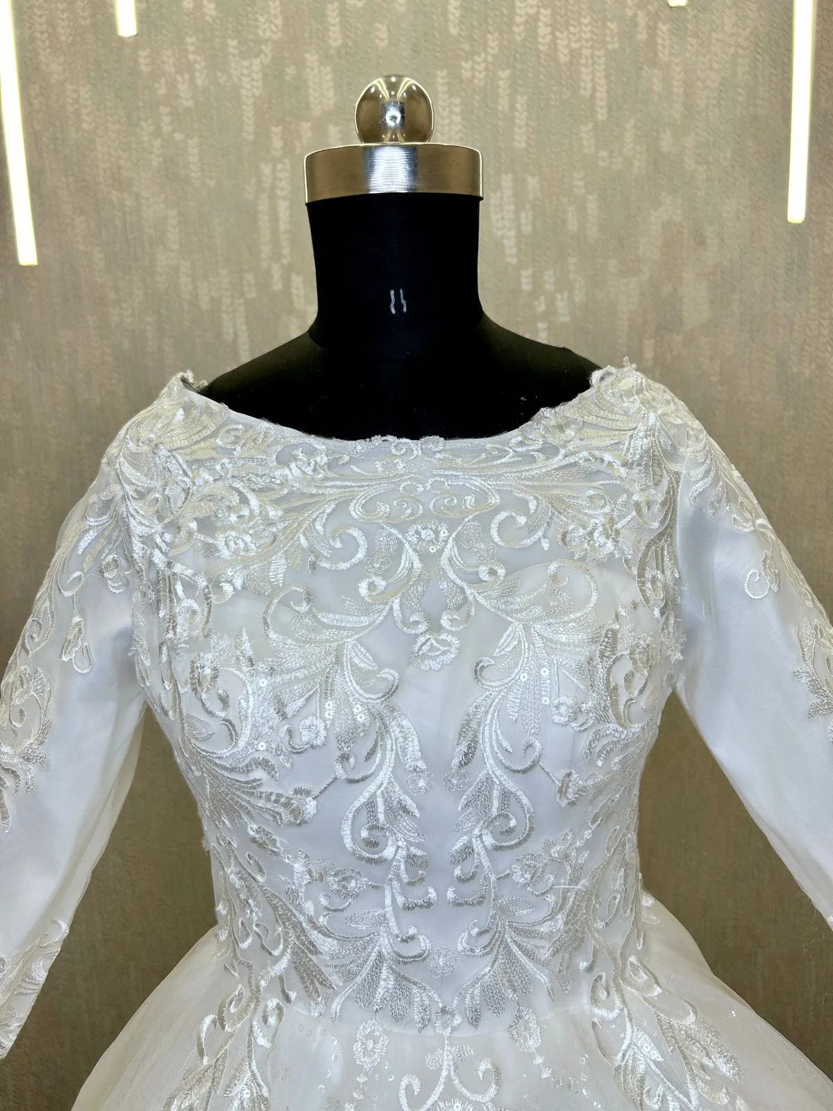 Gownlink White Wedding Ball Gown for the Christian Bride GLGF051C