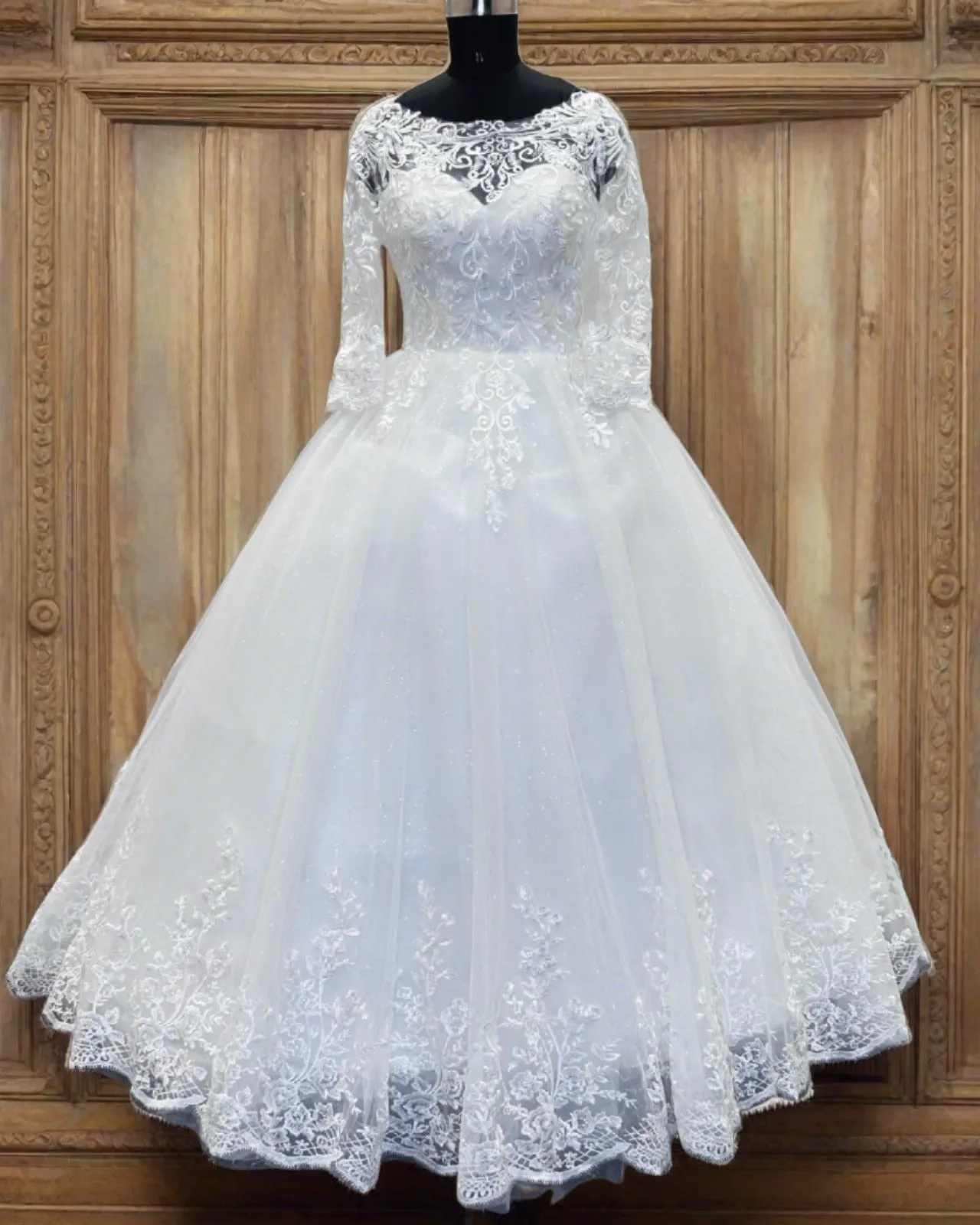 GownLink White Wedding Ball Gown for the Christian  GLGF051
