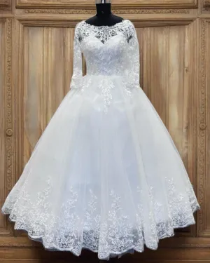 GownLink White Wedding Ball Gown for the Christian  GLGF051
