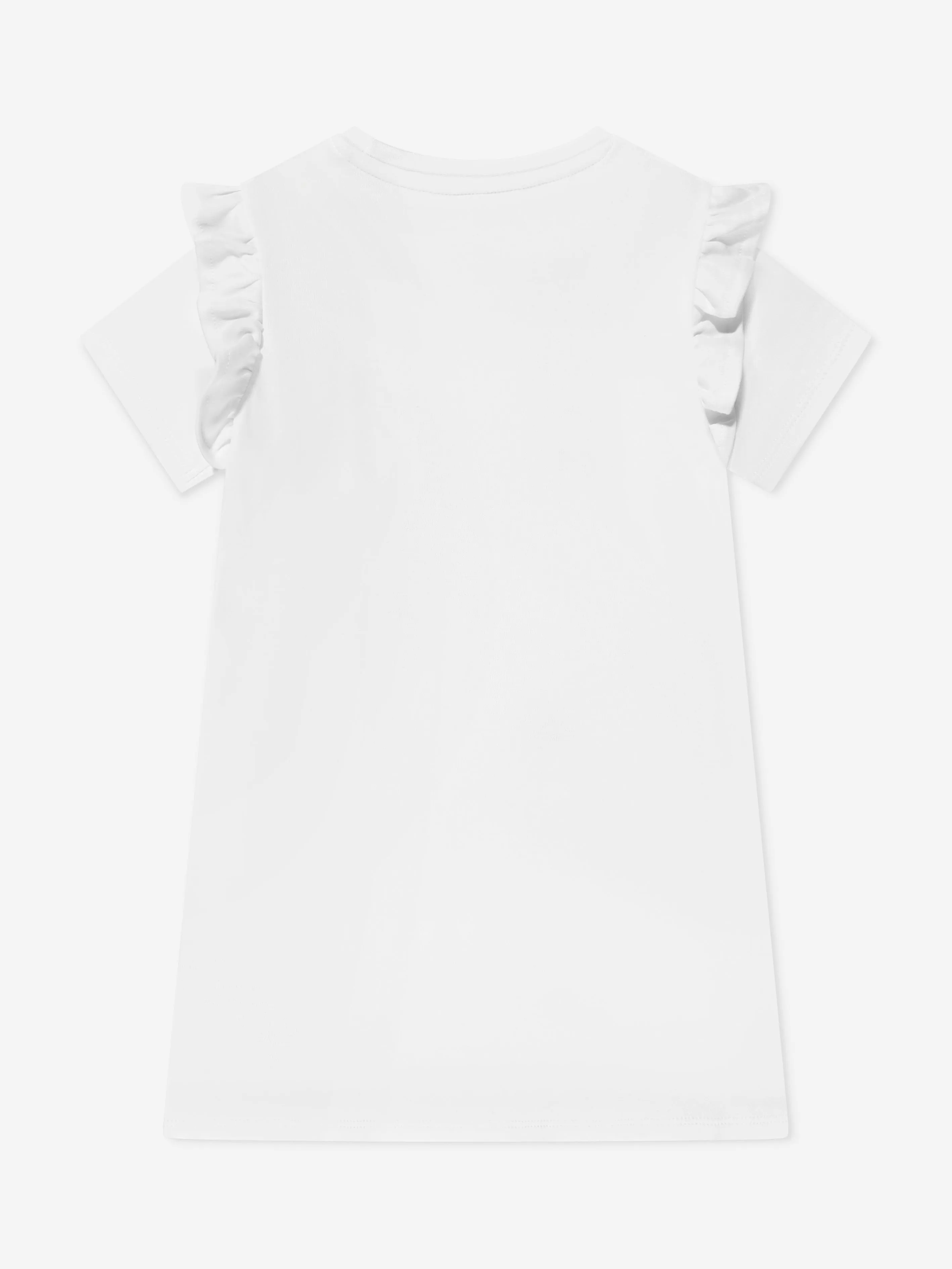 Guess Girls Bag Print Jersey Dress in White