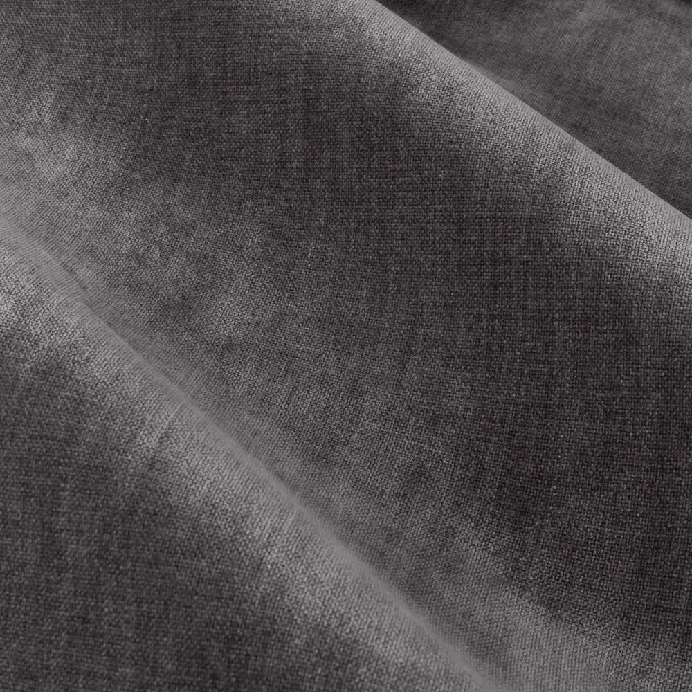 Heavy Chenille Room Darkening Eyelet Curtains Charcoal