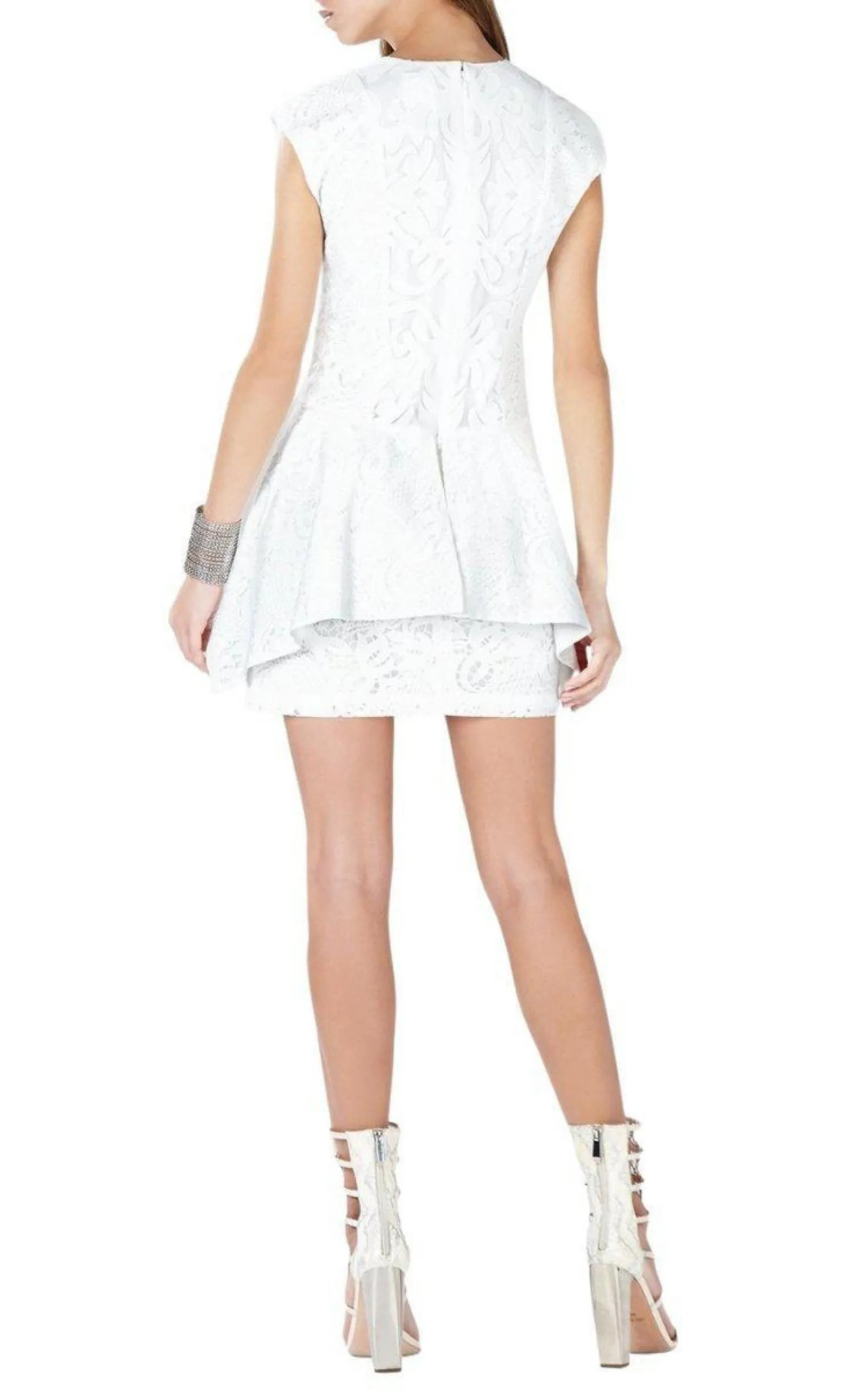 Isabel Draped Side Peplum Dress