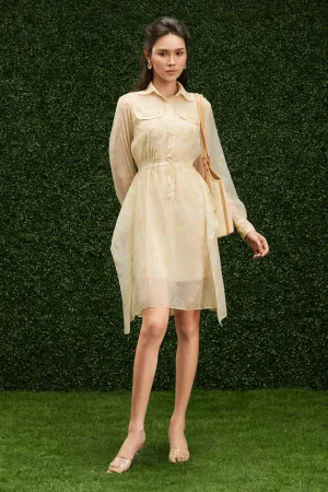 Jaliyah A-line Ruffle Layer Organza Mini Dress