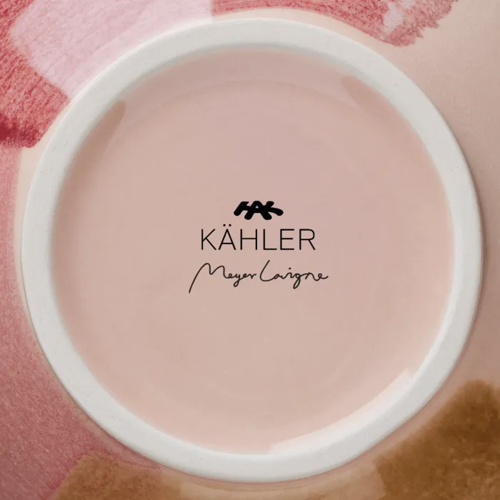 Kähler Canvas Vase, Rose/Brown, 7.9"