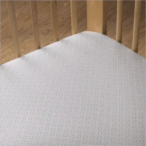 Living Textiles Penelope Jersey Fitted Sheet in Koko Rose