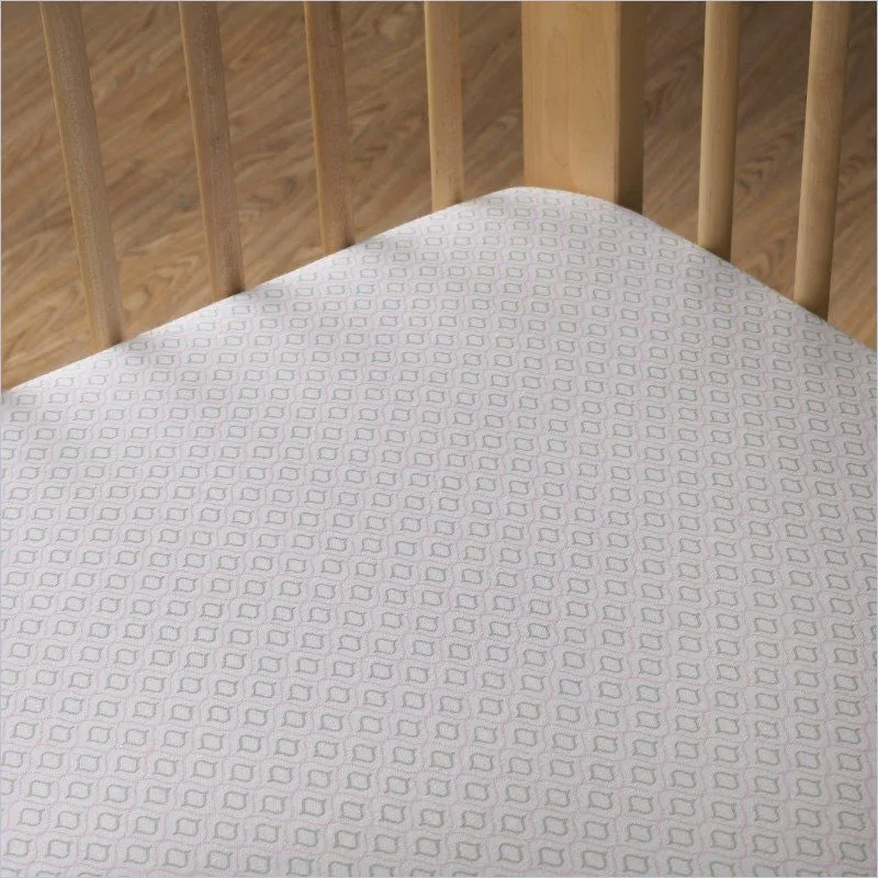 Living Textiles Penelope Jersey Fitted Sheet in Koko Rose