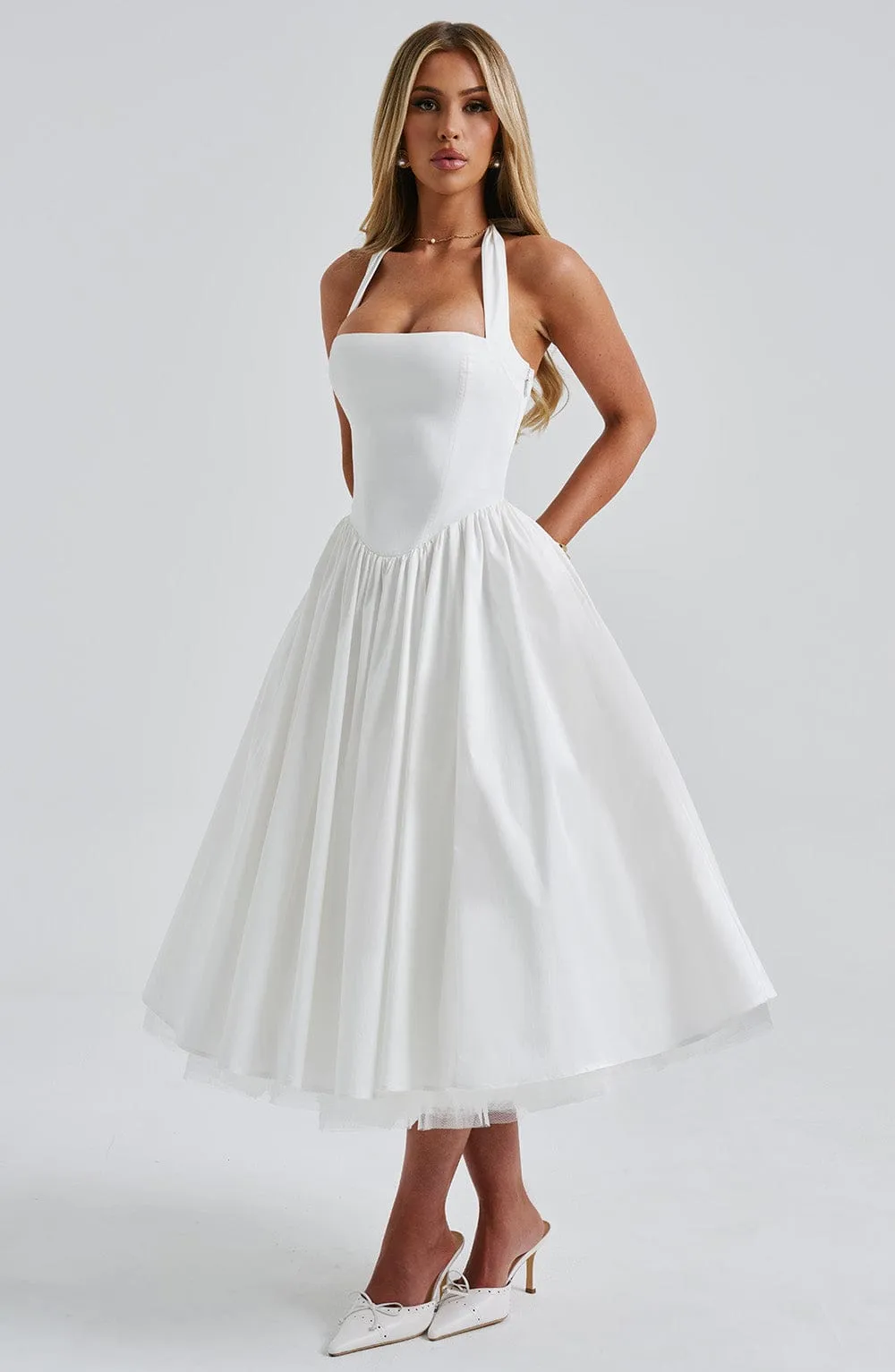 Luna Kiss - Corset Midi Dress