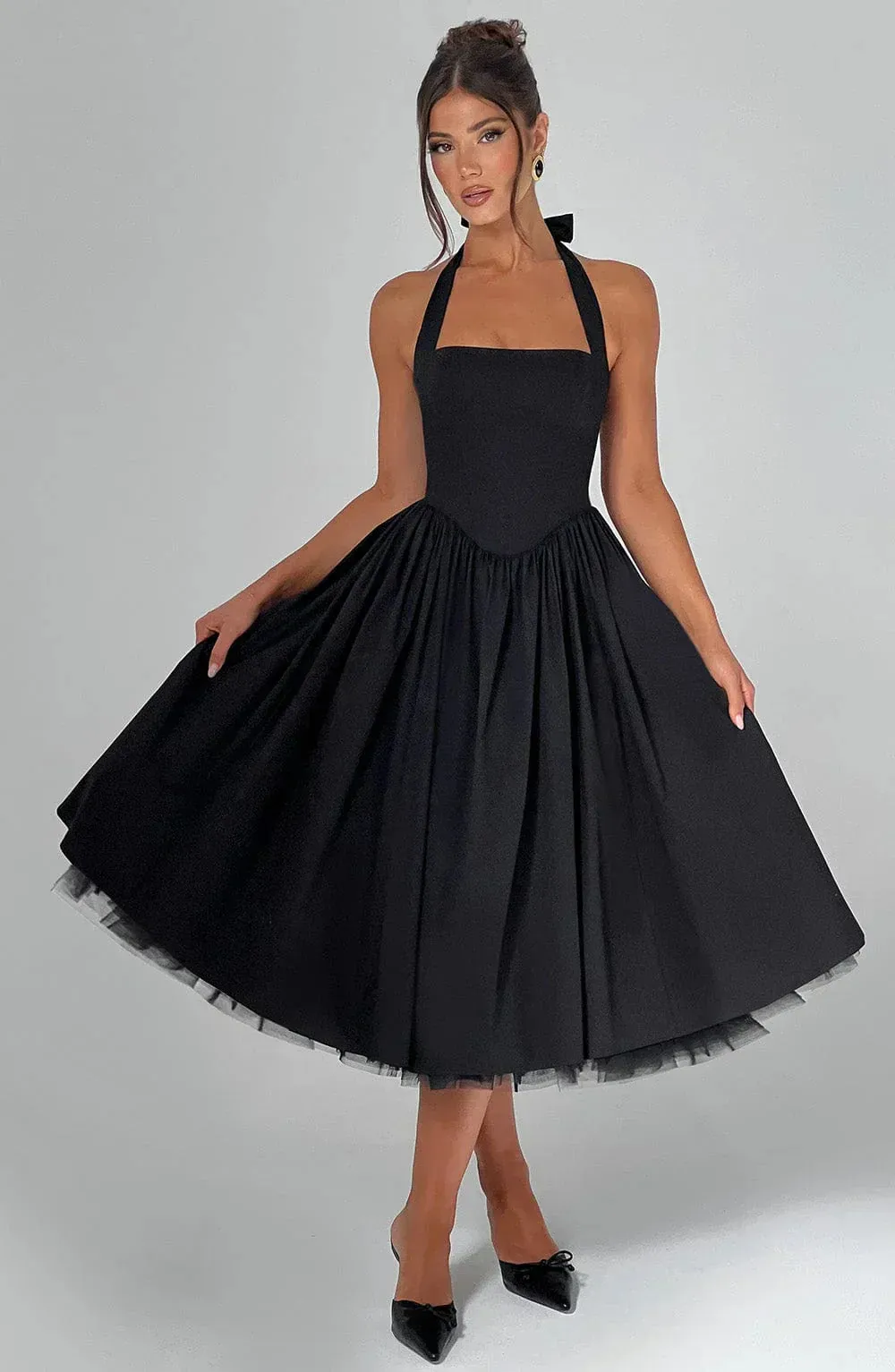 Luna Kiss - Corset Midi Dress