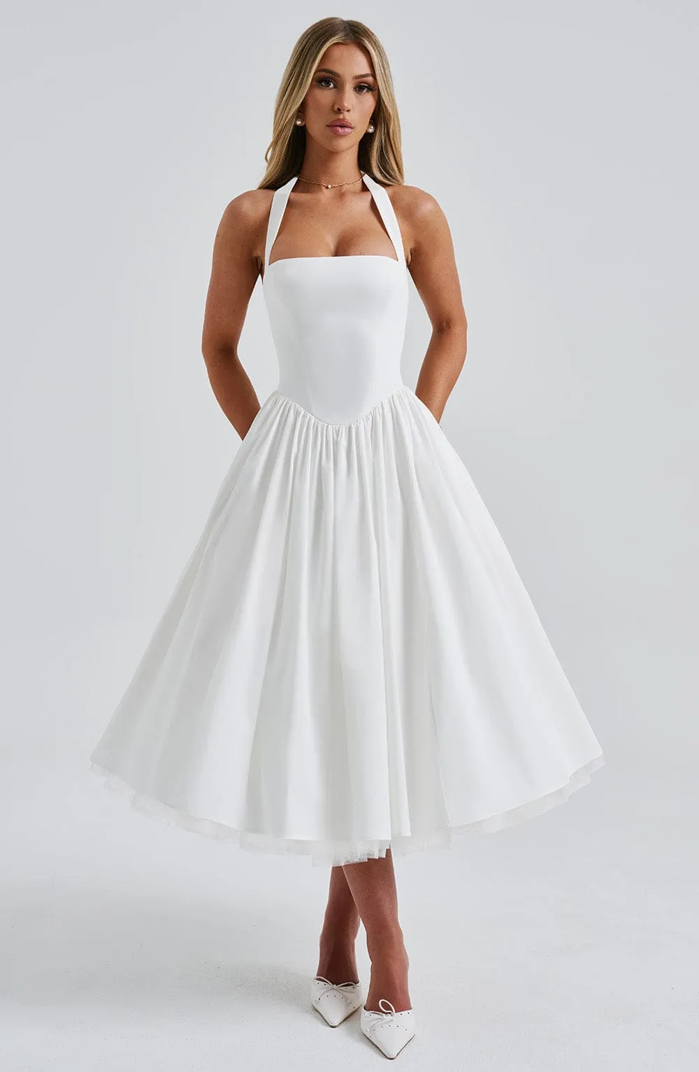Luna Kiss - Corset Midi Dress