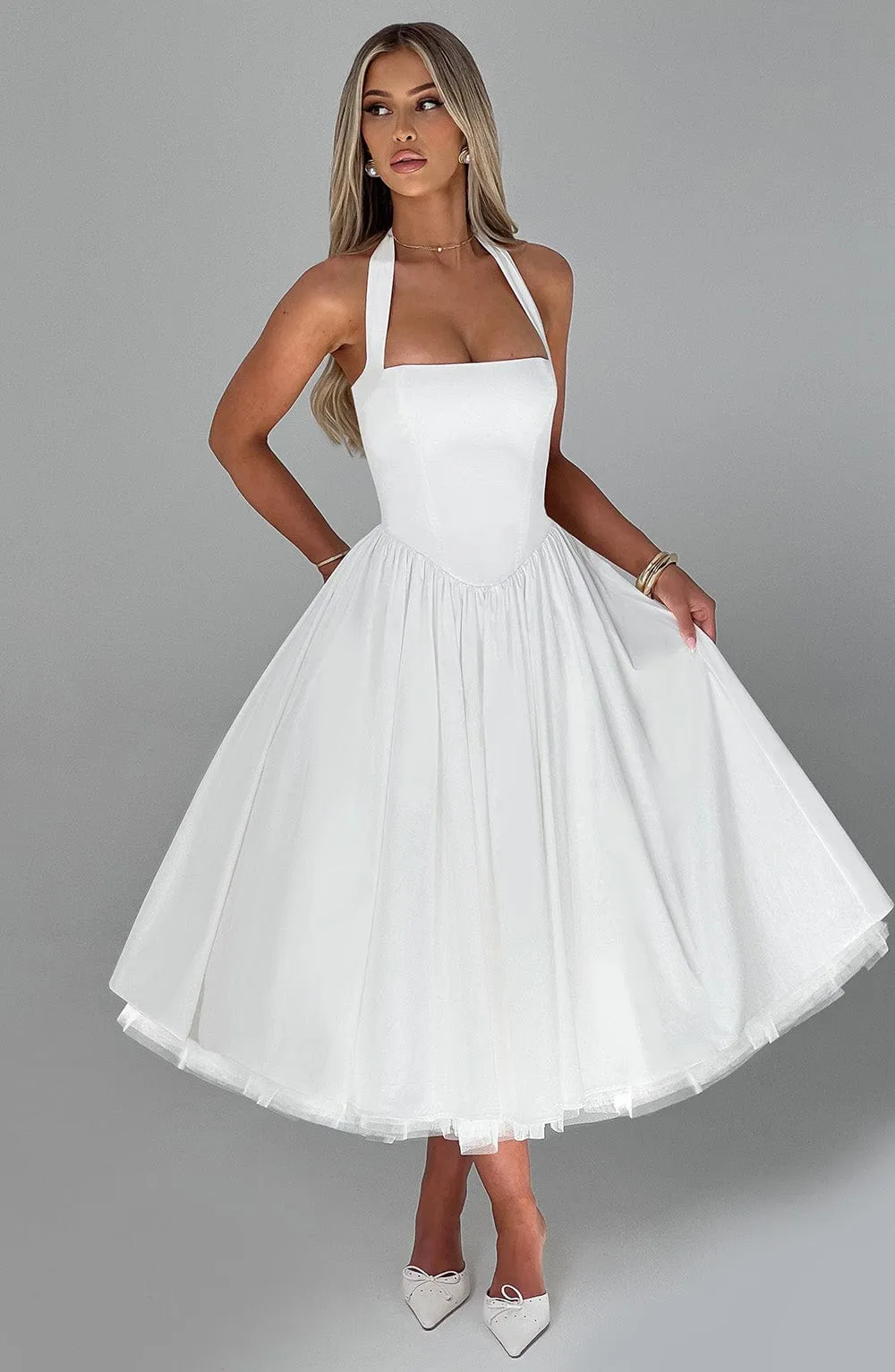 Luna Kiss - Corset Midi Dress