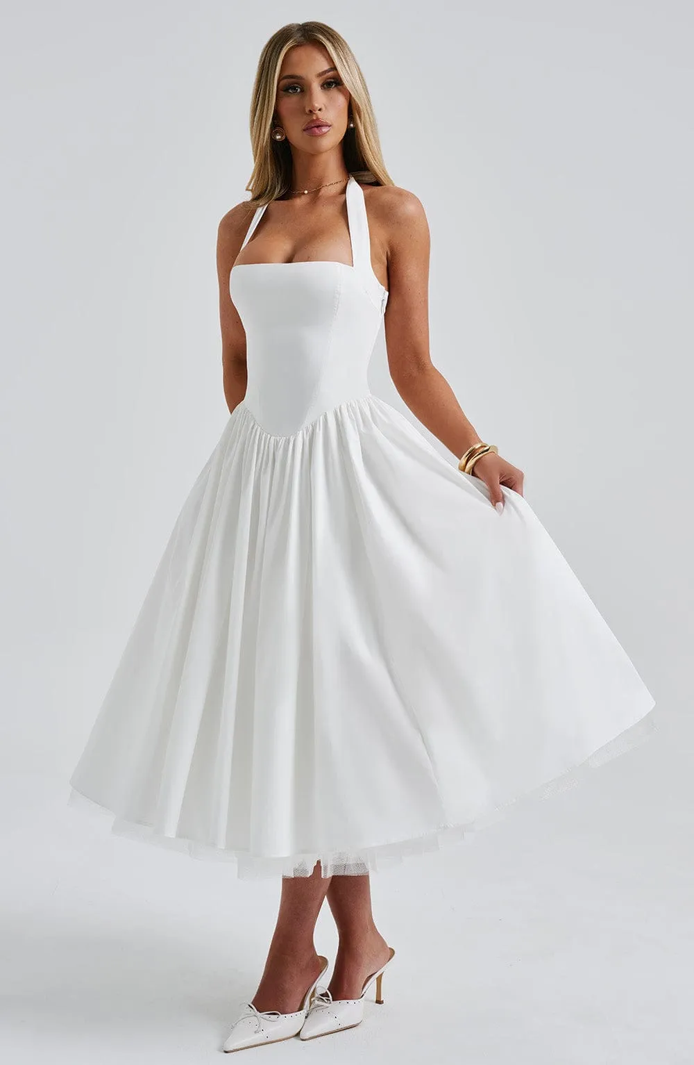 Luna Kiss - Corset Midi Dress
