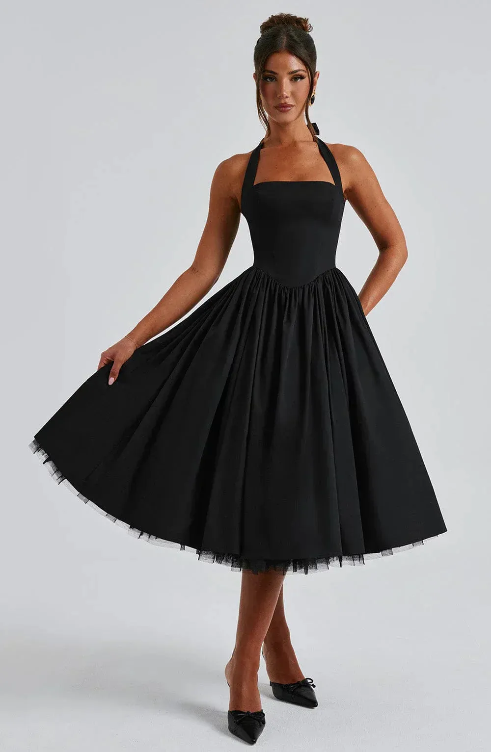 Luna Kiss - Corset Midi Dress