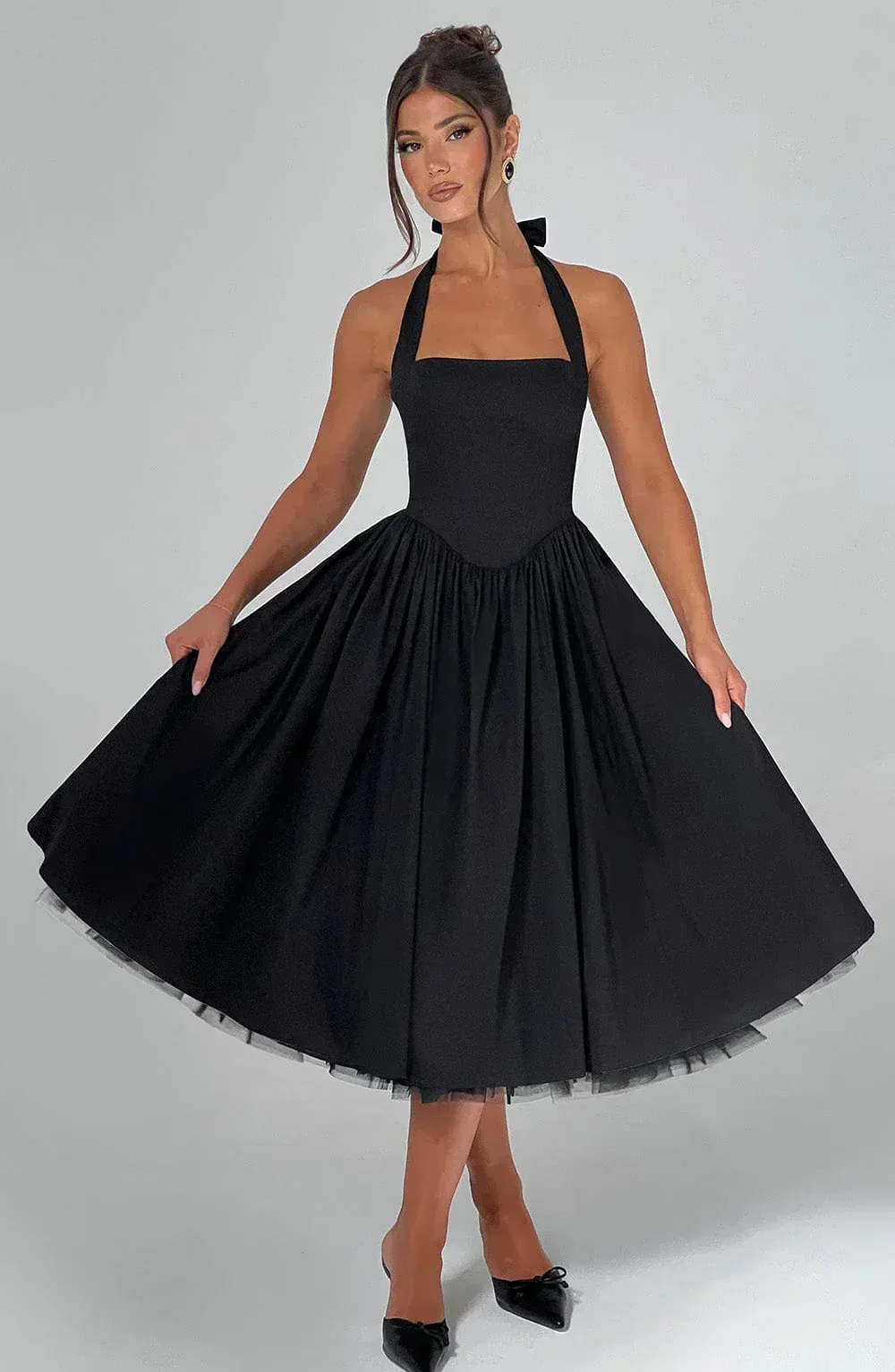 Luna Kiss - Corset Midi Dress