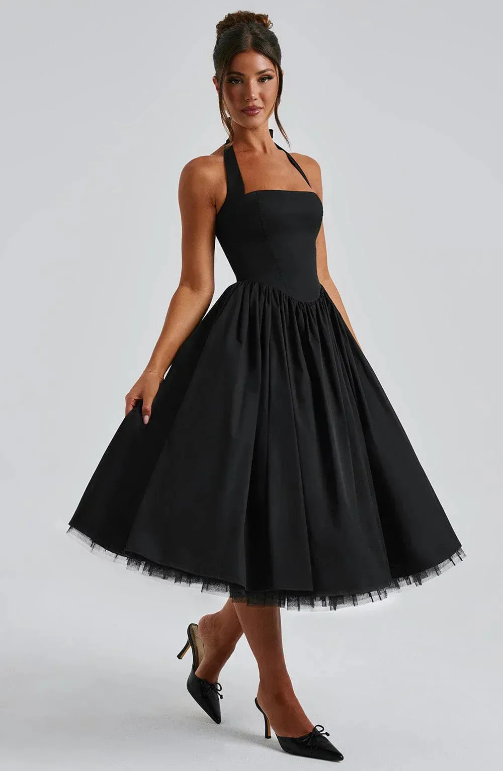 Luna Kiss - Corset Midi Dress