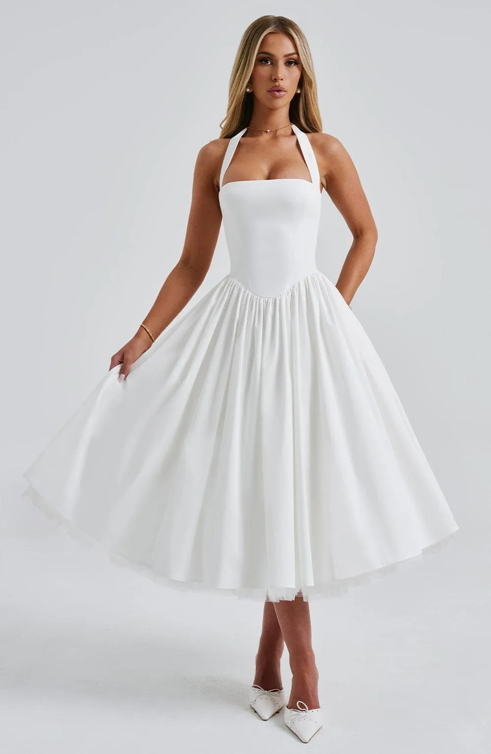 Luna Kiss - Corset Midi Dress
