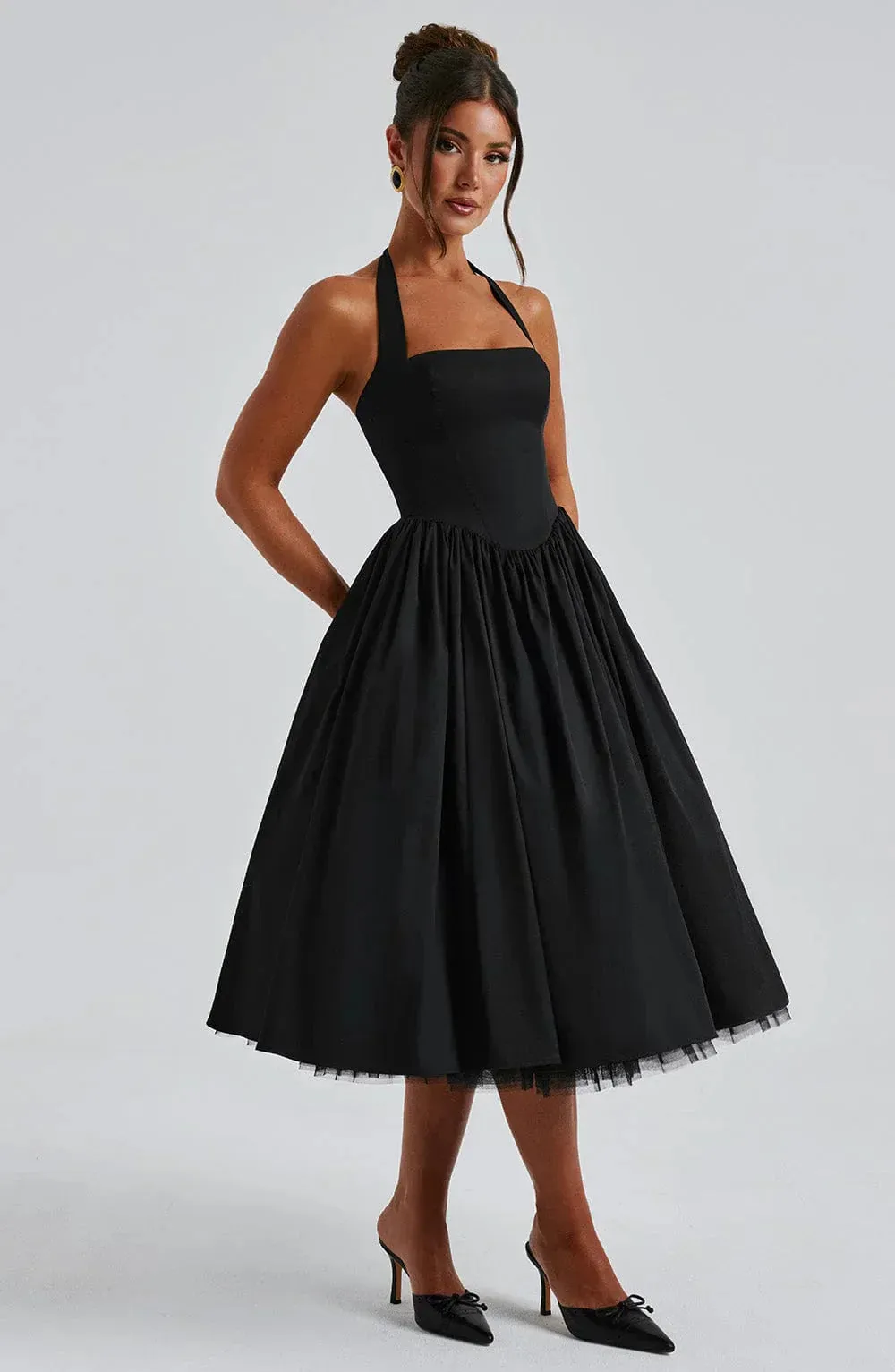 Luna Kiss - Corset Midi Dress