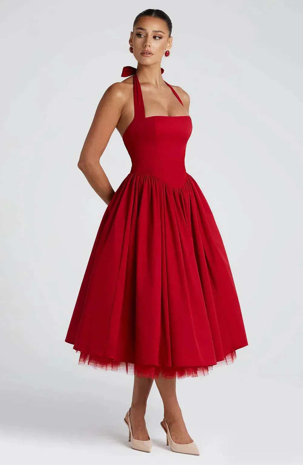 Luna Kiss - Corset Midi Dress