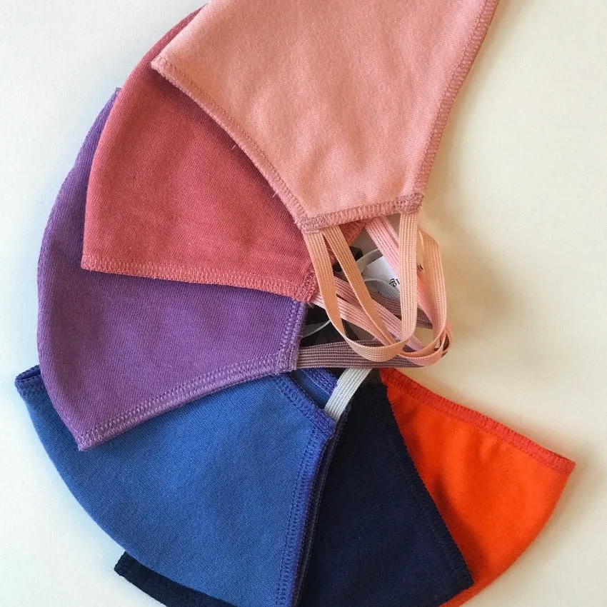 Mask | Oval Slim | Orange | 2-Layers | Comfy Cotton