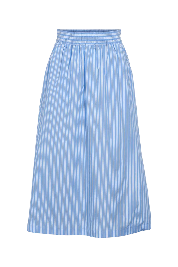 Merri Skirt - princess blue / Bright white